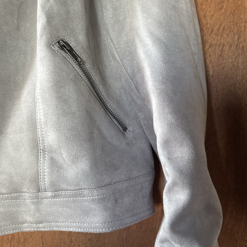 Philosophy Light Gray Leather Jacket - image 2